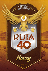 Cerveza Ruta 40 Honey label