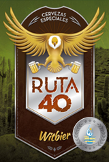 Cerveza Ruta 40 Witbier label premiada